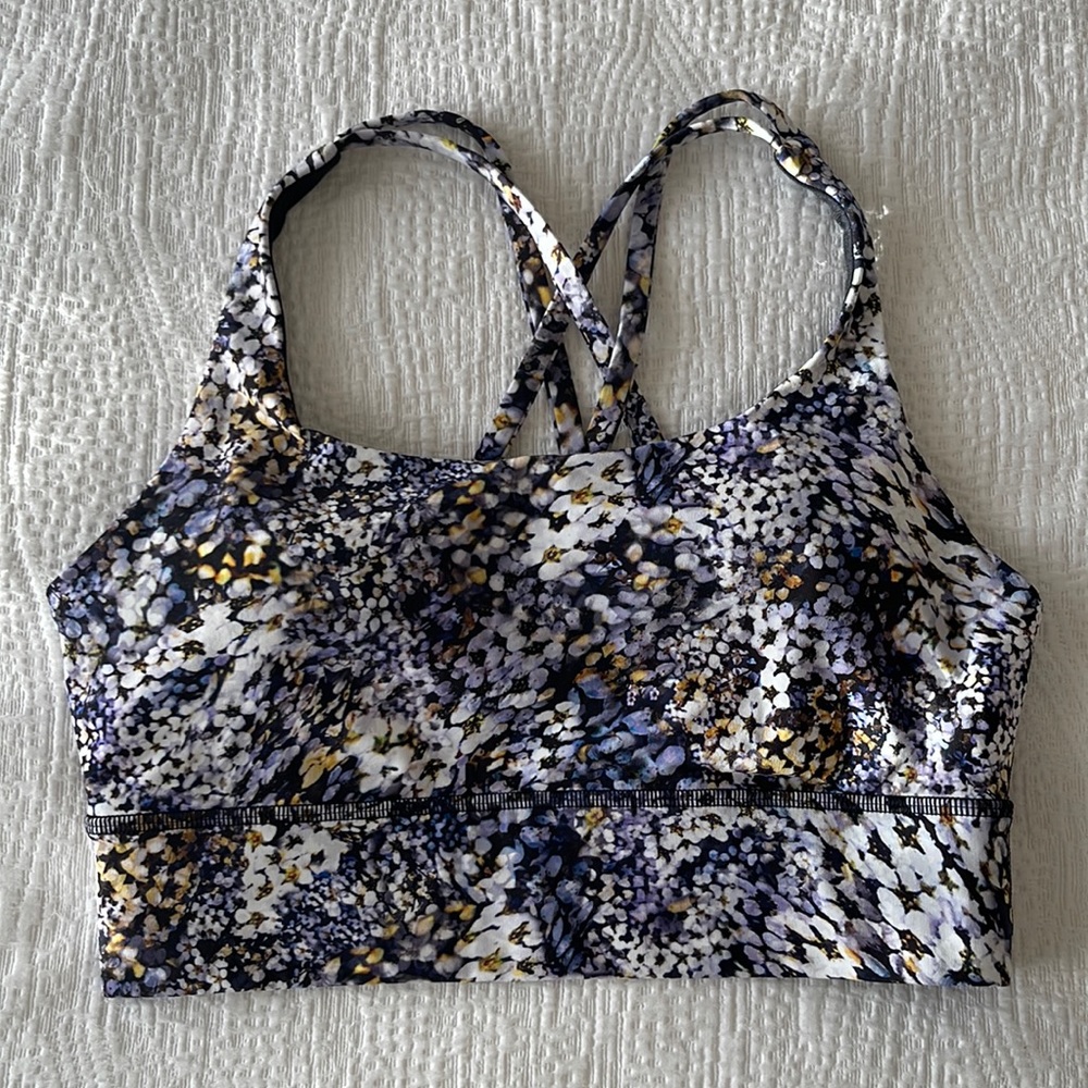 Size 6 sports bra floral